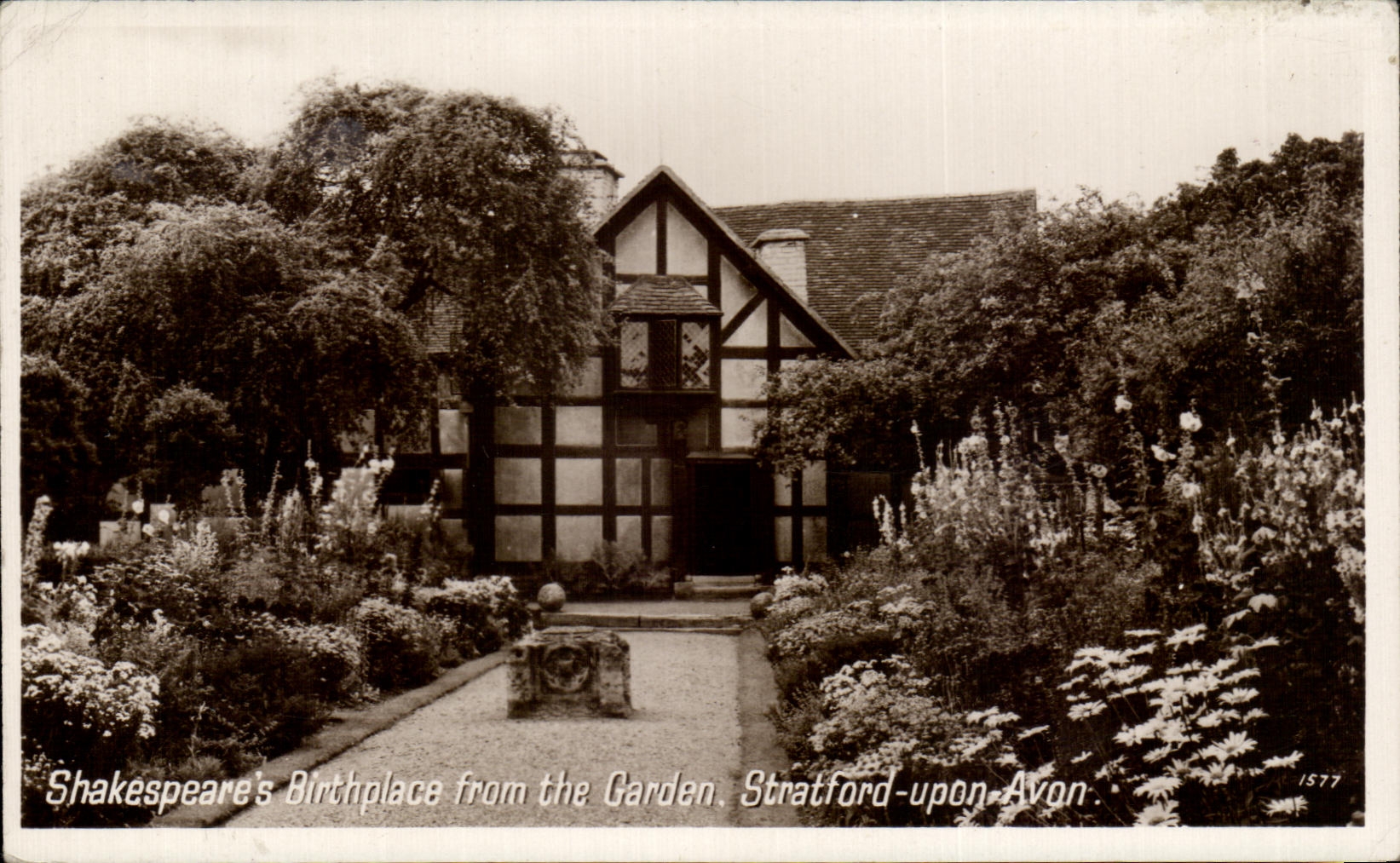 CPA Shakespeares Binthplace from the Garden Stratford upon Avon