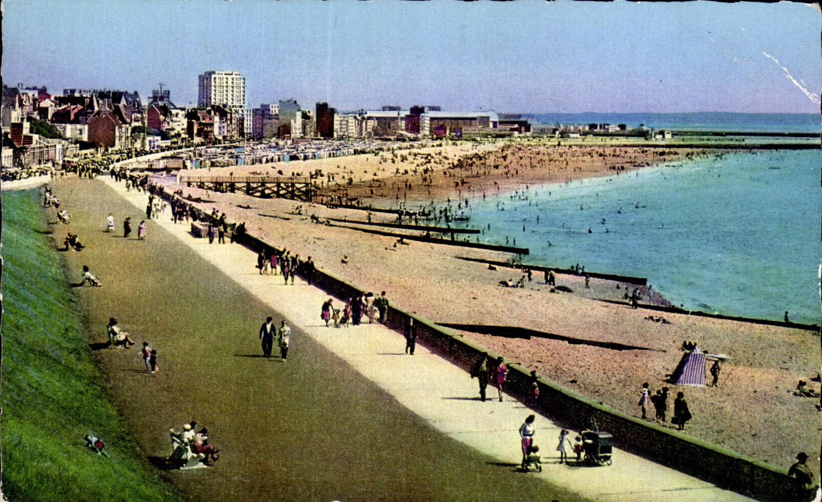 CPA Le Havre Vue d'ensemble de la plage