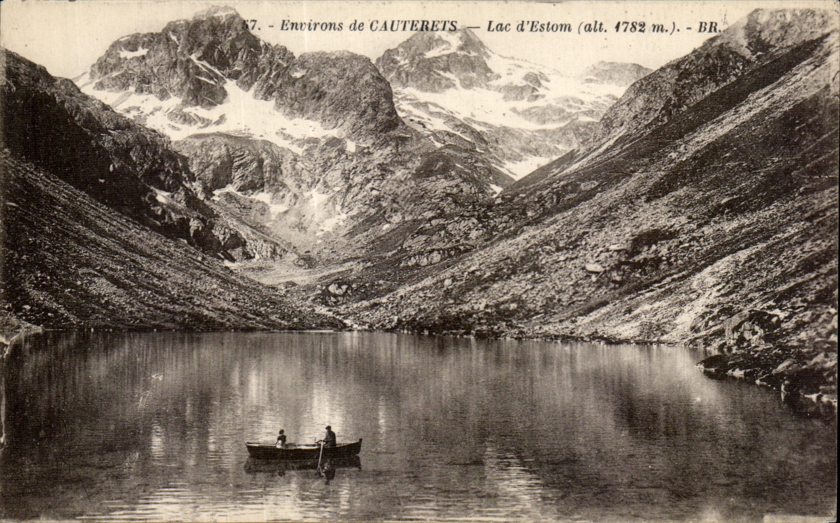 CPA Environs de Cauterets Lac d'Estom