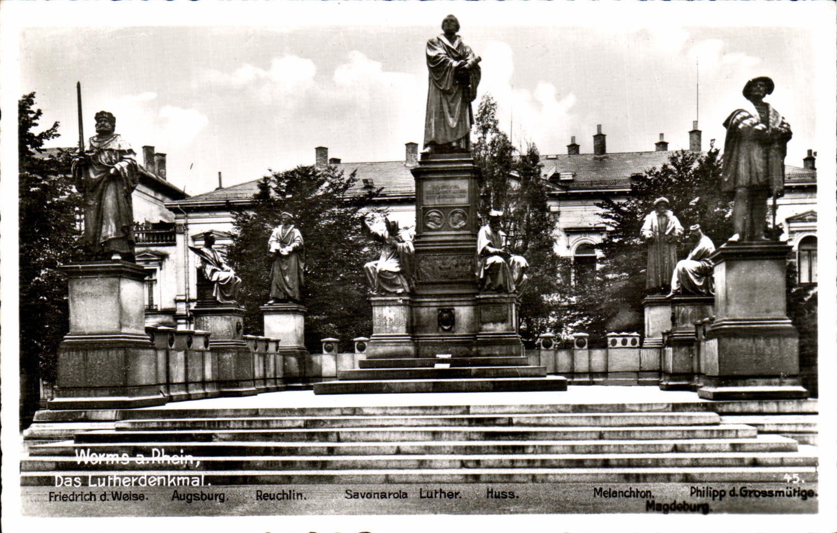 CPA Worms Das Lutherdenkmal