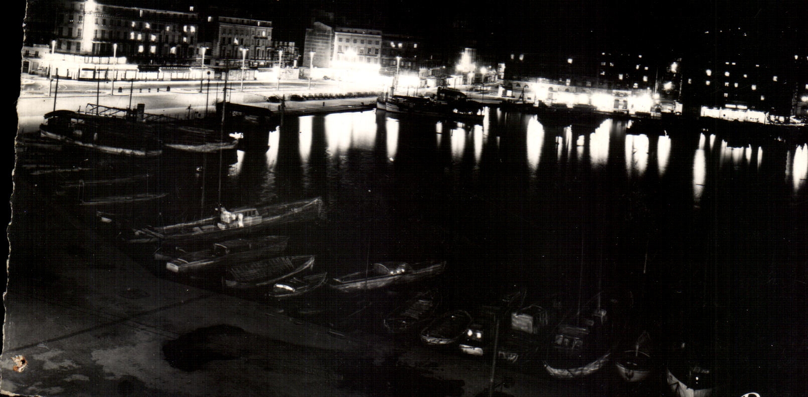 CPA Le Littoral Mediterraneen Marseille Le Vieux Port La Nuit