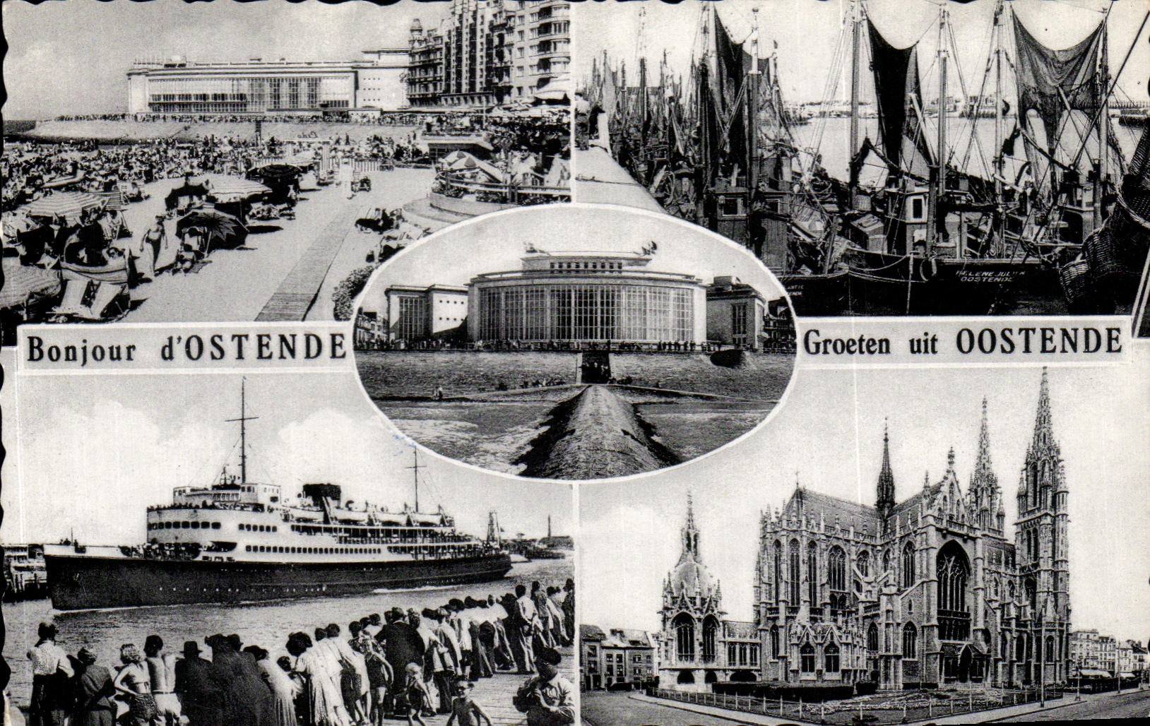 CPA Bonjour d'Ostende Groeten Uit Oostende