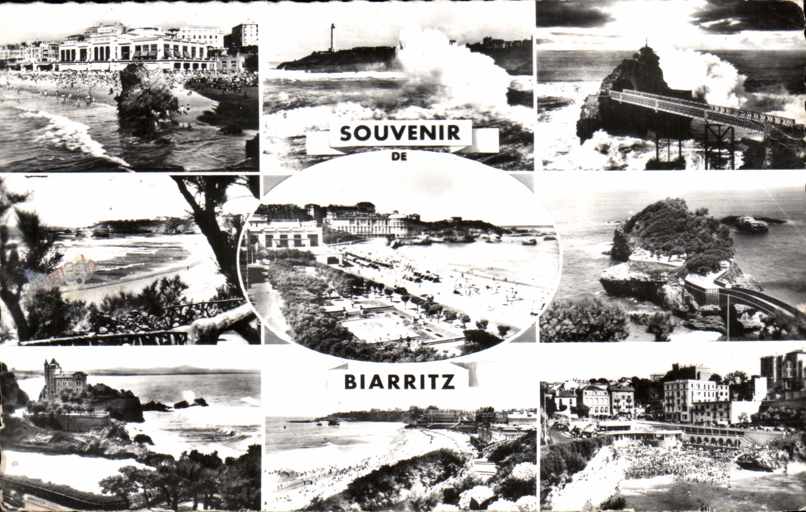 CPA Souvenir Biarritz