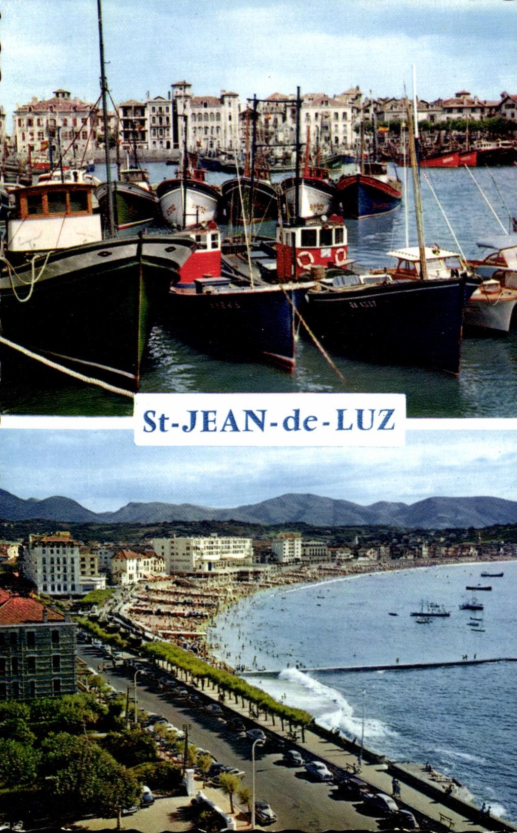 CPSM St jean de Luz Bateau