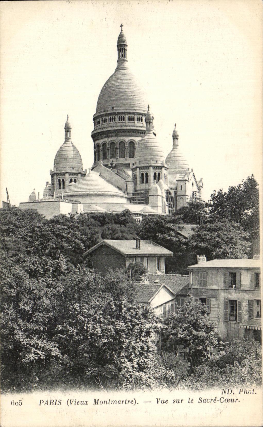 CPA Paris vue sur le sacre Coeur Montmartre