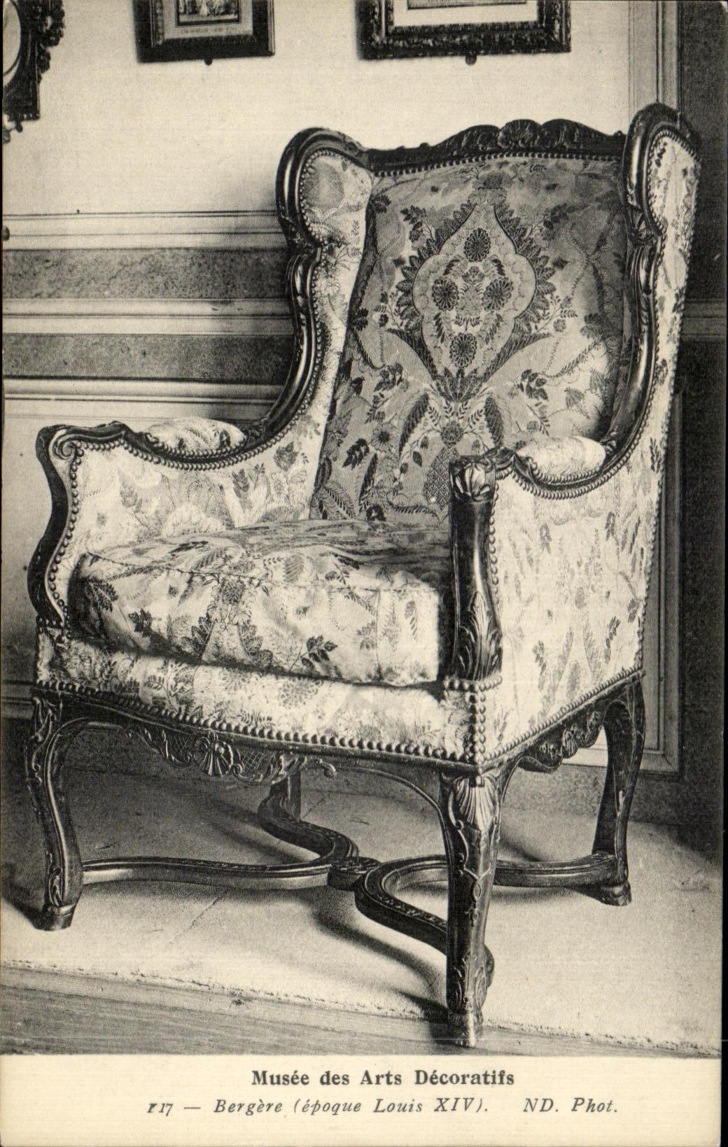 CPA Musee des Arts Decoratifs Bergere Louis XIV