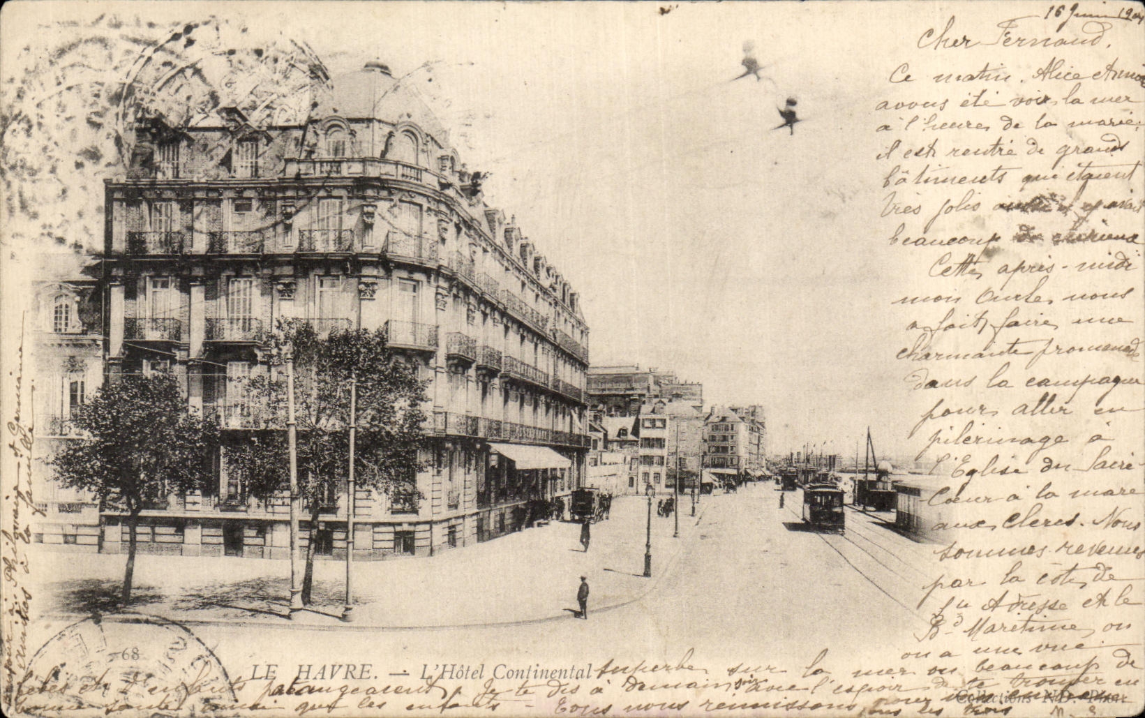 CPA Le Havre L'Hotel Continental