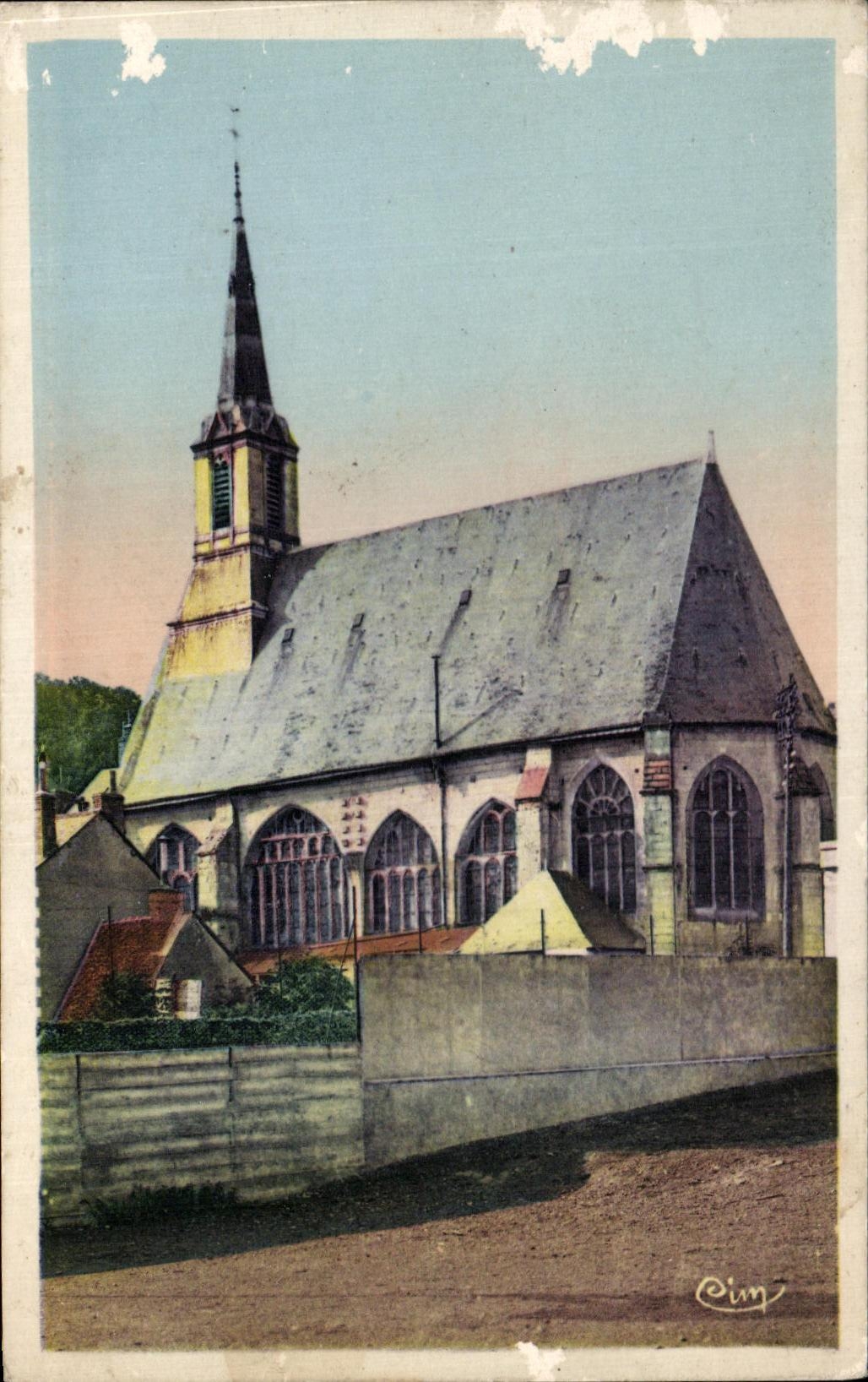 CPA Chateau Renault L'Eglise St andre