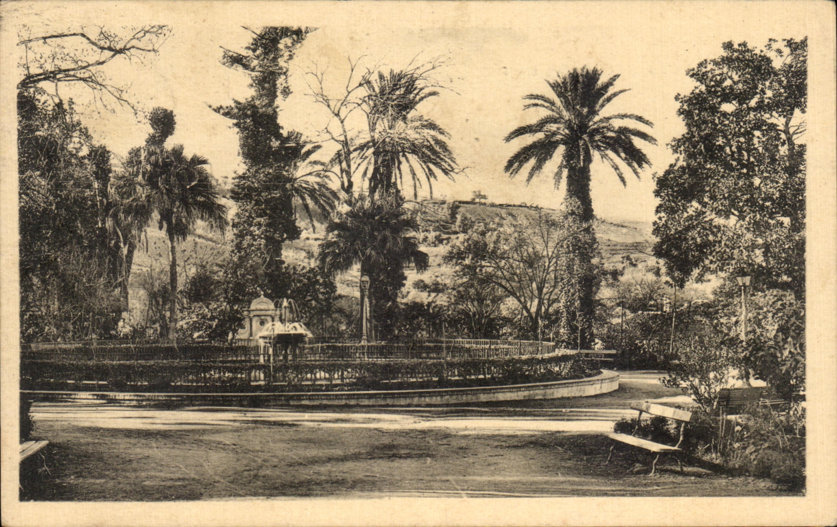 CPA Blida Le jardin Bizot Algerie