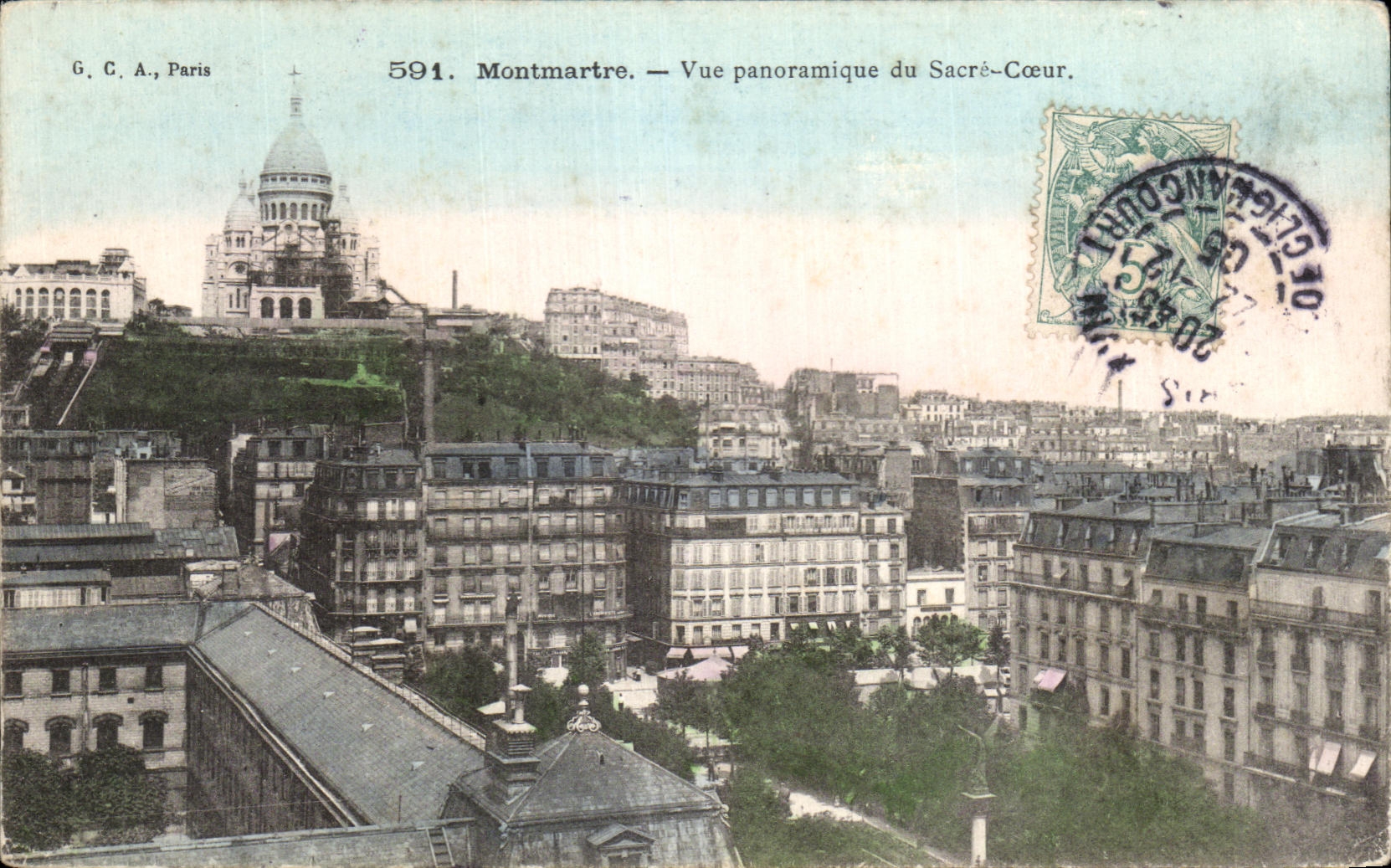 CPA Paris Montmartre Vue panoramique du Sacre Coeur