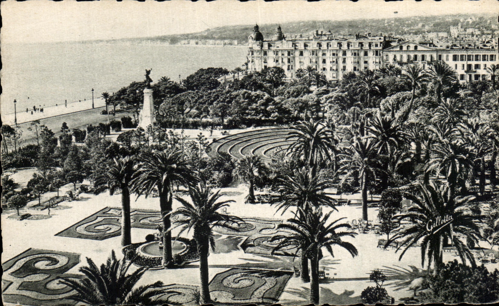 CPA Nice Les Jardins Albert L'Hotel Ruhl
