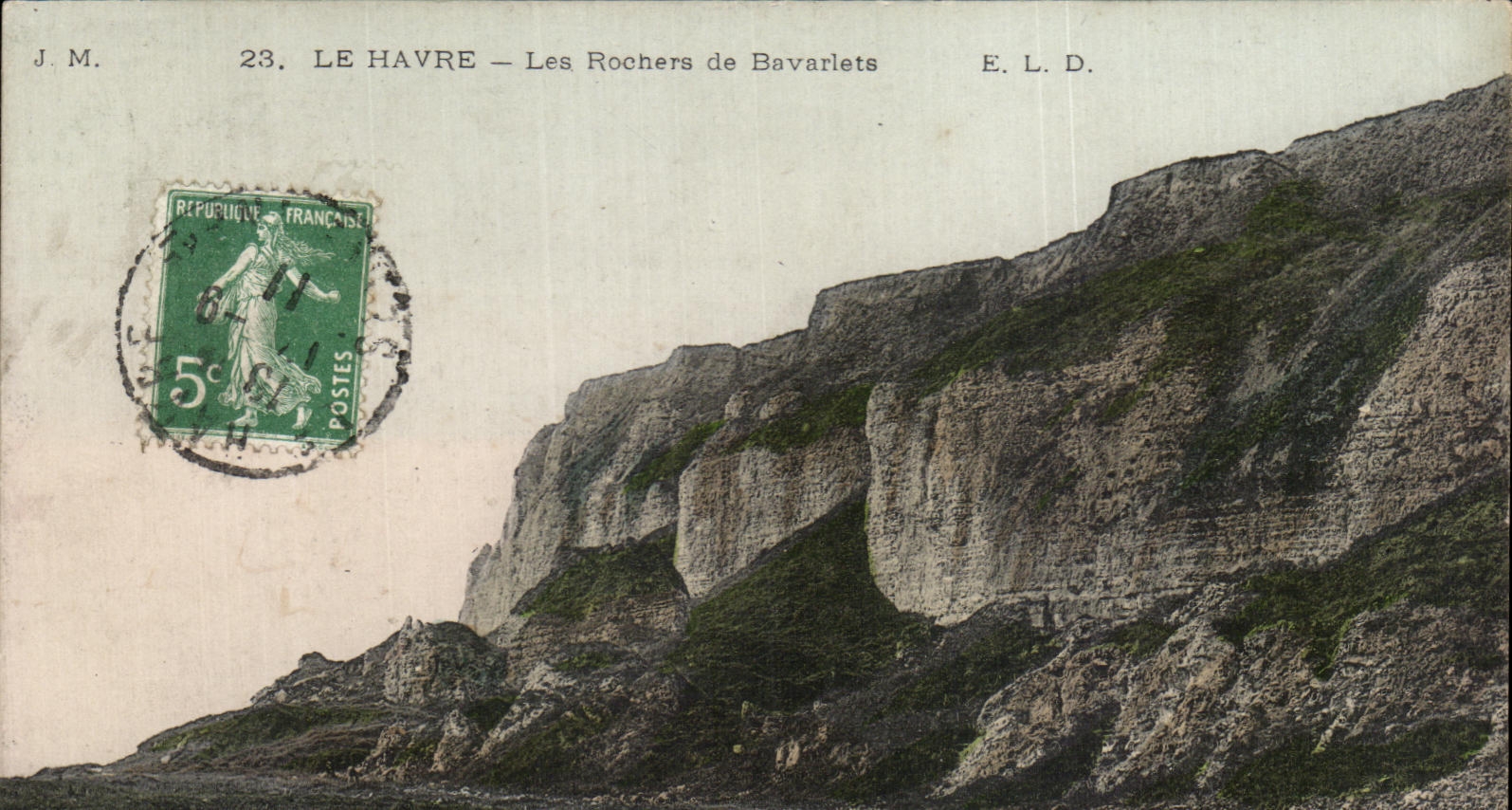 CPA Le Havre Les Rochers de Bavarlets
