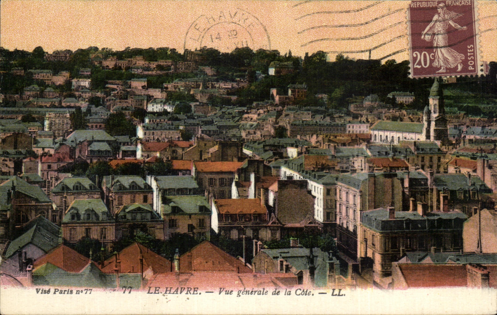 CPA Le Havre Vue Generakle de la Cote