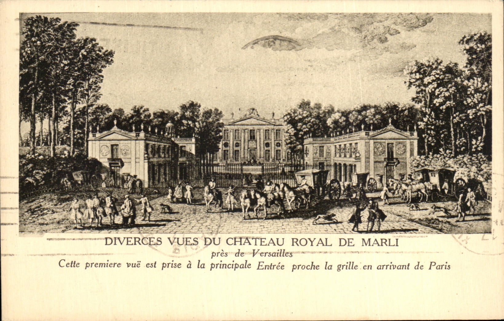 CPA Diverces Vues du Chateau Royal de Marli Pres de Versailles