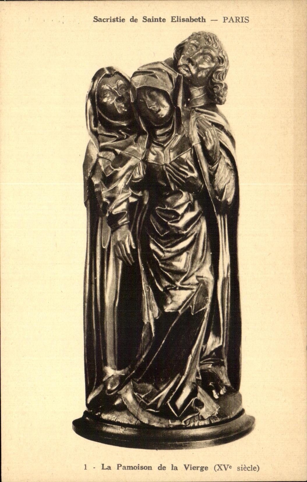 CPA Sacristie de Sainte Elisabeth Paris La pamoison de la Vierge Paris