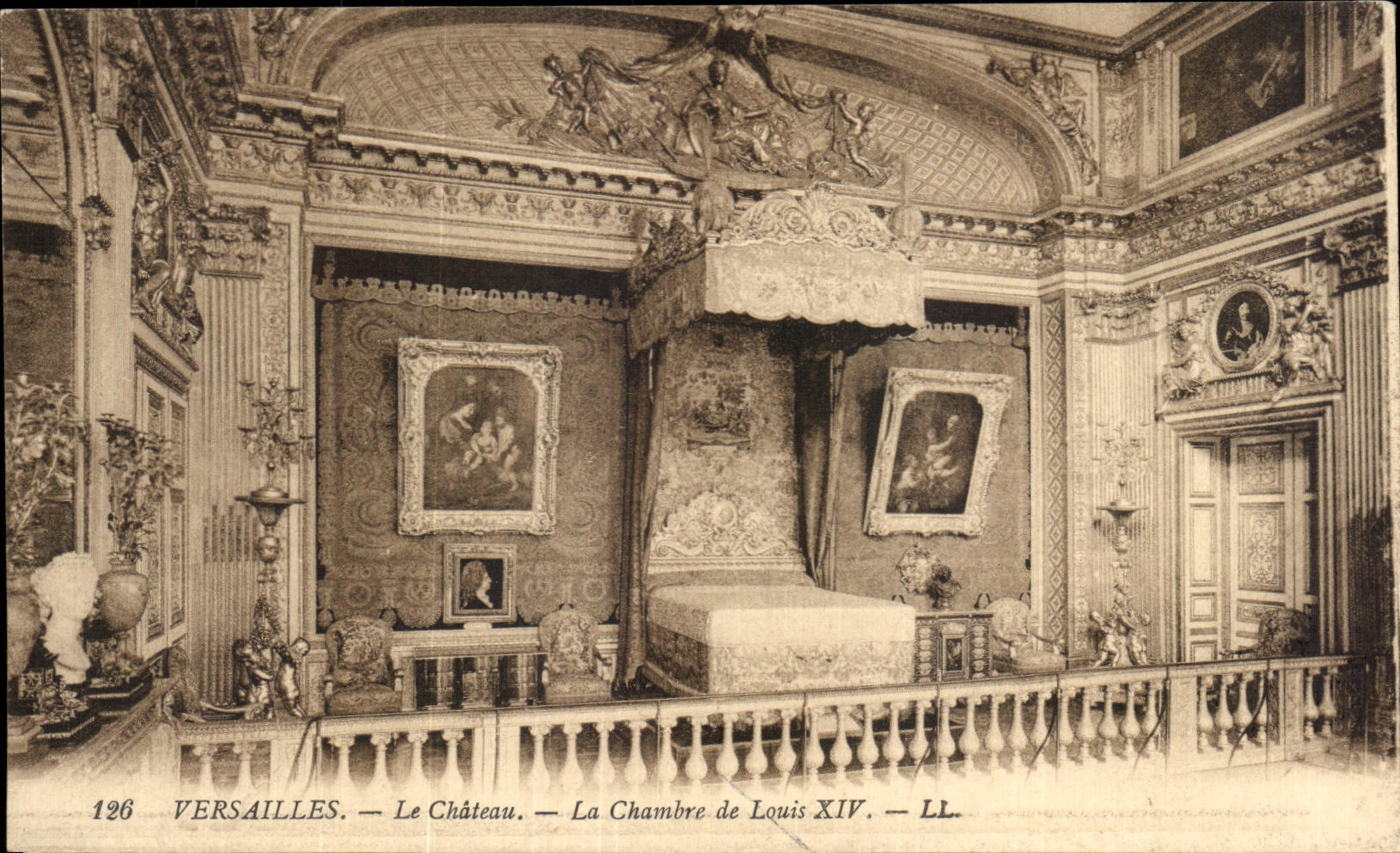 CPA Versailles Le Chateau La Chambre de Louis XIV