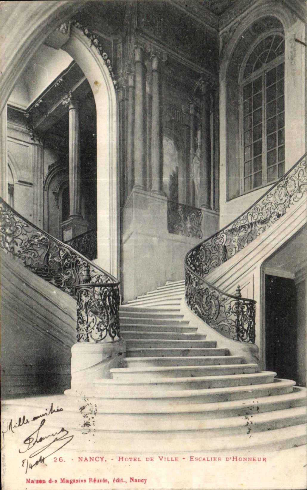 CPA Nancy Hotel de Ville Escalier d'Honneur