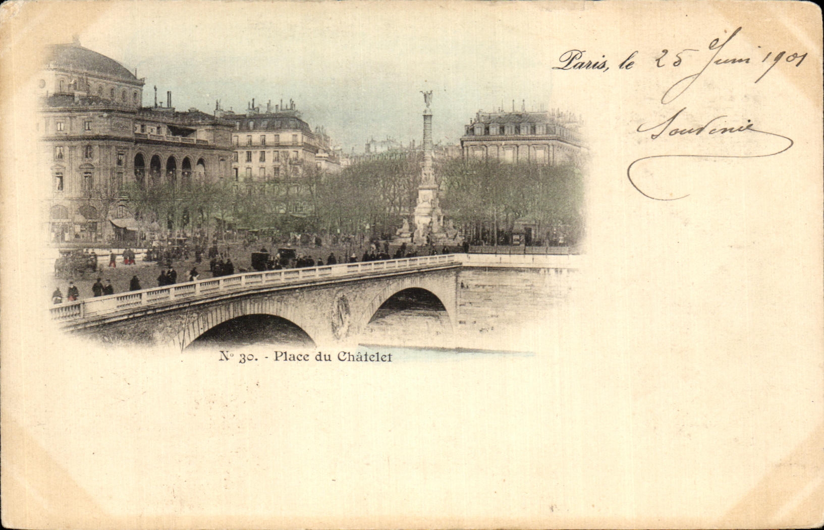 CPA Place du Chatelet Paris 