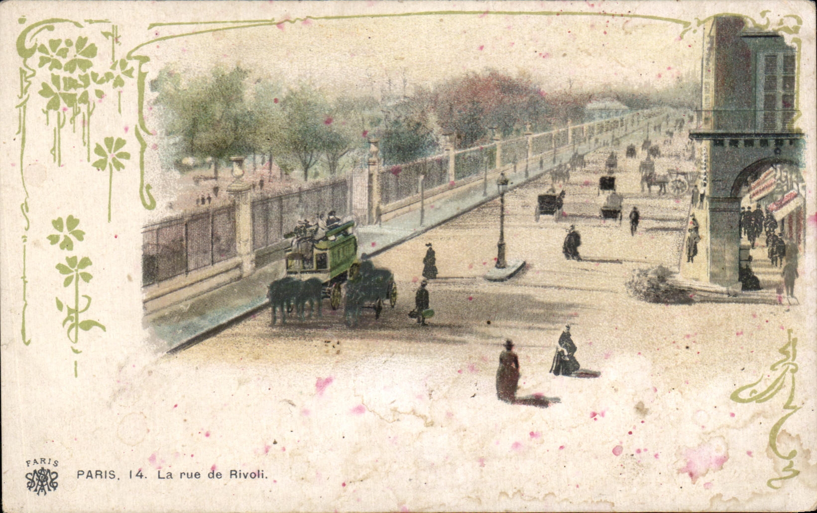 CPA Paris La rue de Rivoil