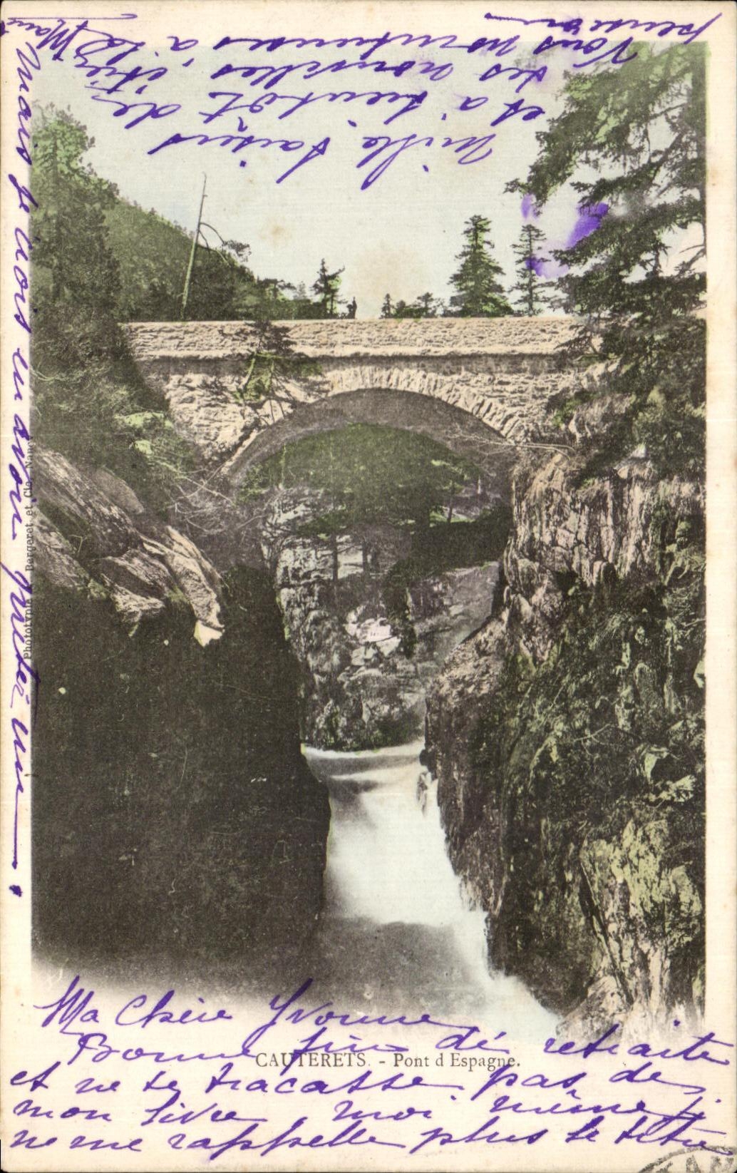 CPA Cauterets Pont d Espagne