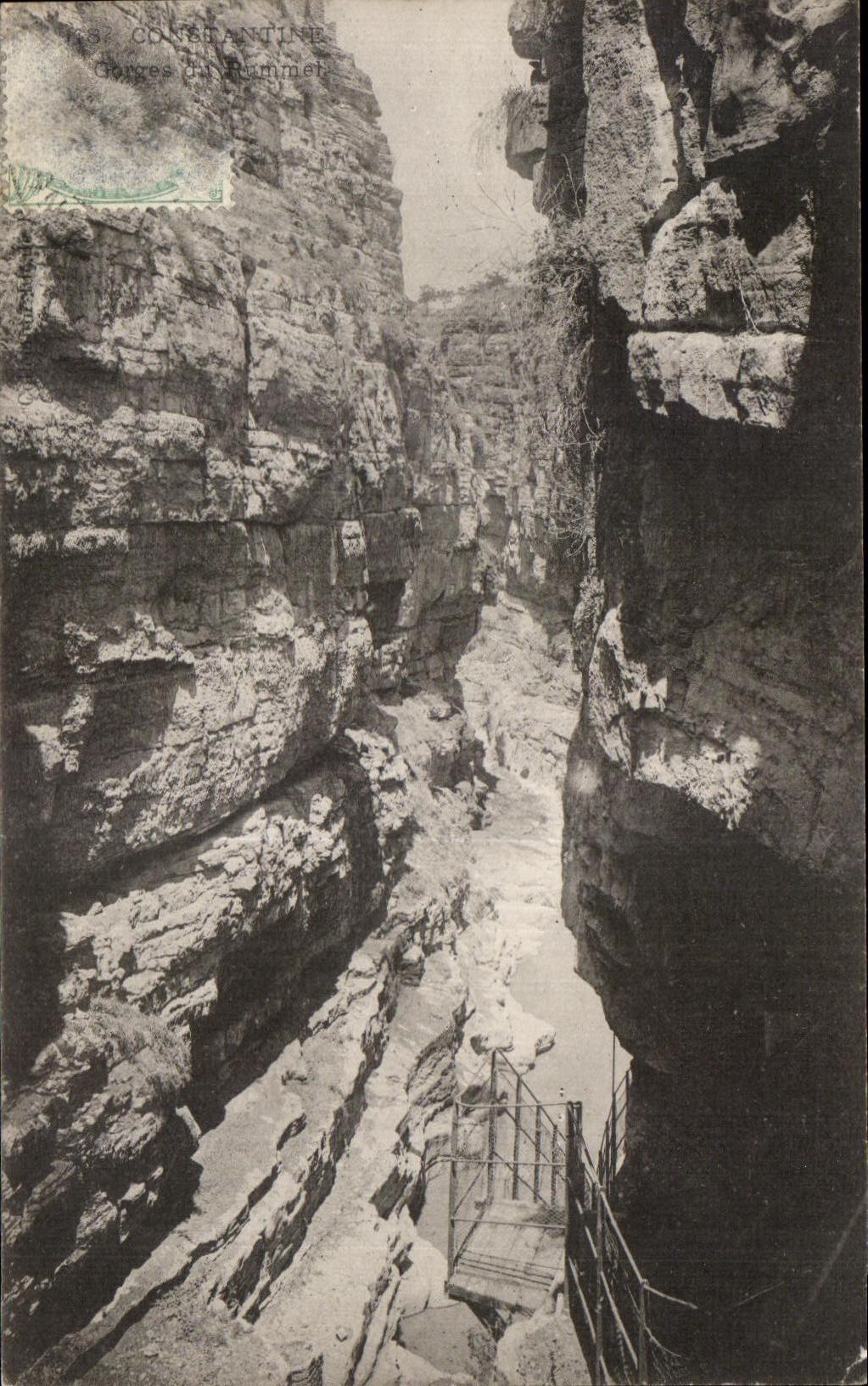 CPA Constantine gorges du Rummet Algerie