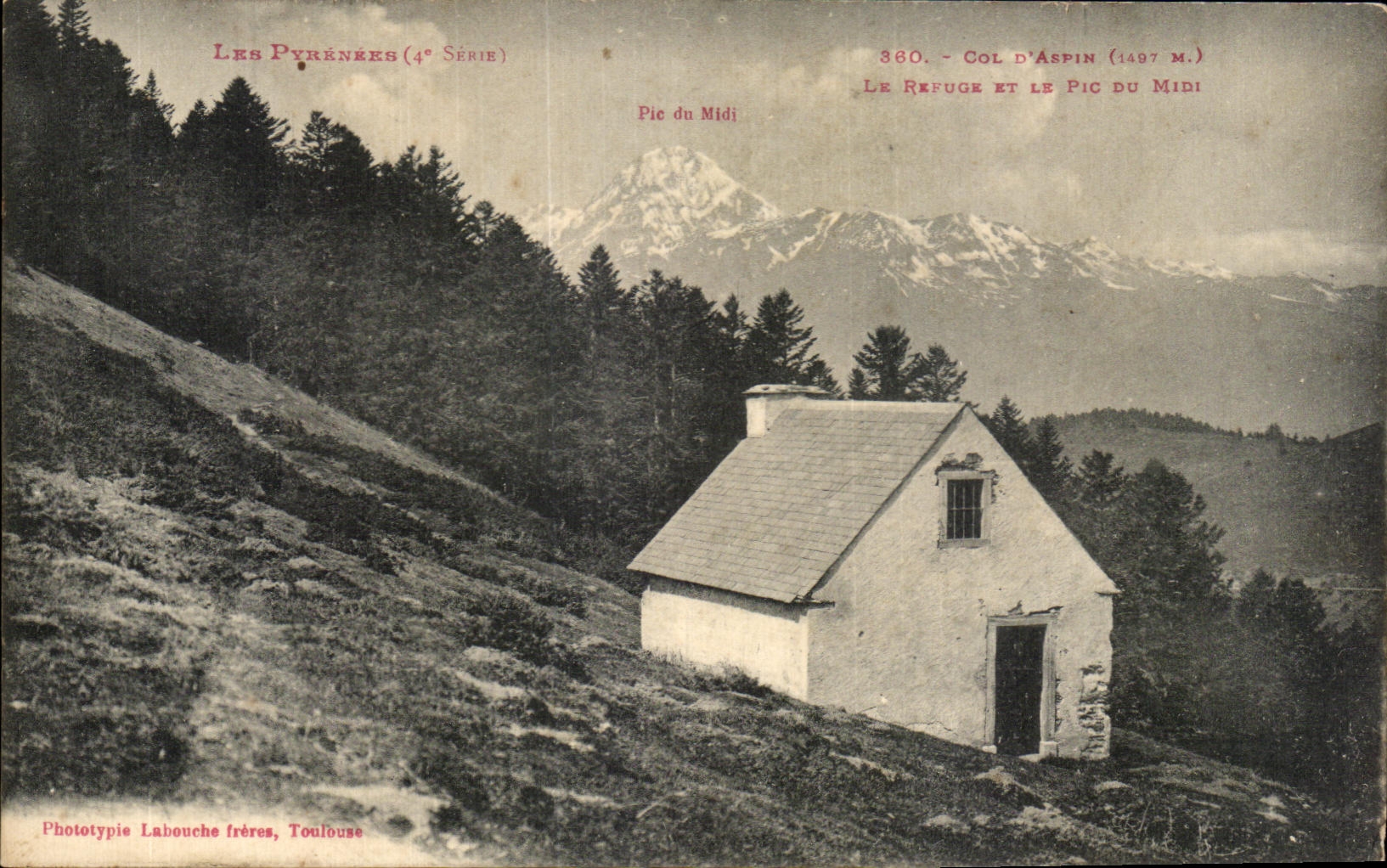 CPA Pic du Midi Les Pyrenees Col D'Aspin Gar La Revaux Et Le Pic Du Mini