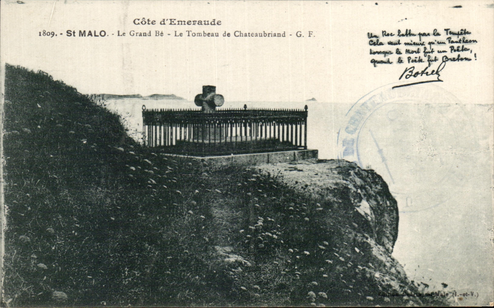 CPA St Malo Le Grand Be Le Tombeau de Chateaubriand