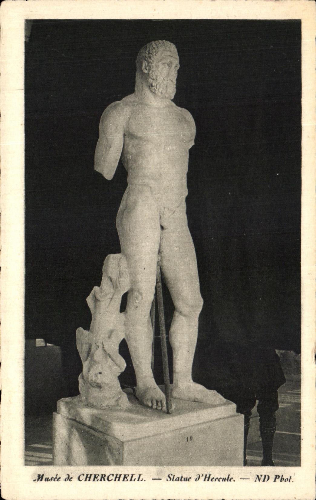 CPA Musee de Cherchell Statue d'Hercule