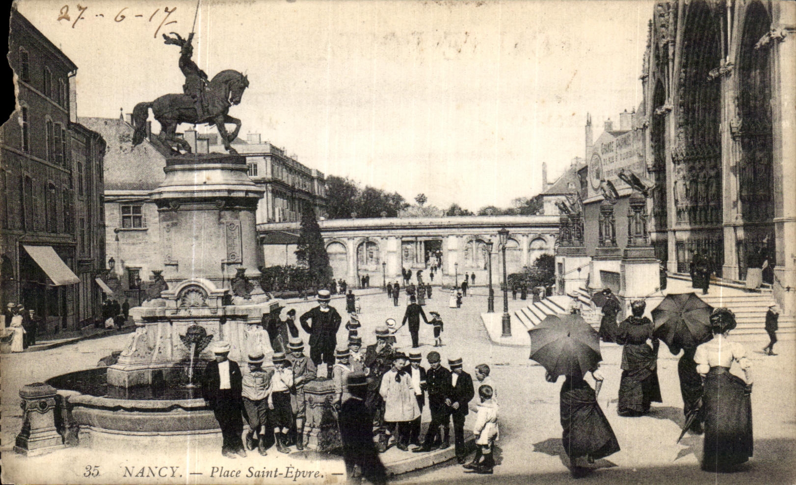 CPA Nancy Place Saint Epvre Enfants