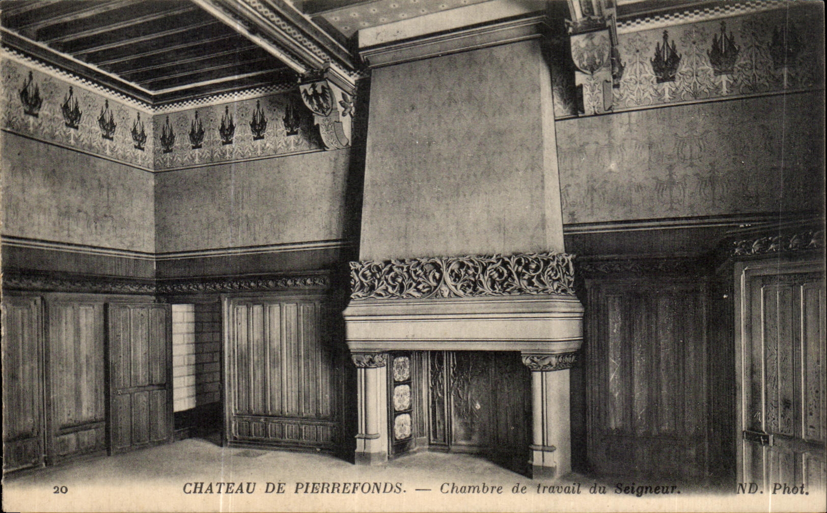 CPA Chateau de Pierrefonds Chambre de Travail du Seigneur