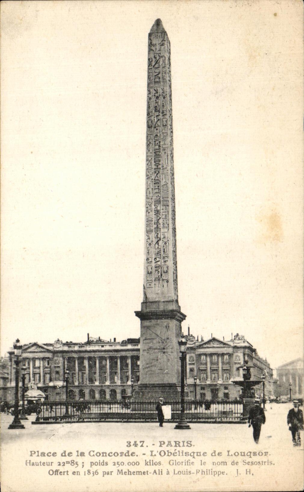 CPA Paris Place de la Concorde L'Obelisque de Louqsor