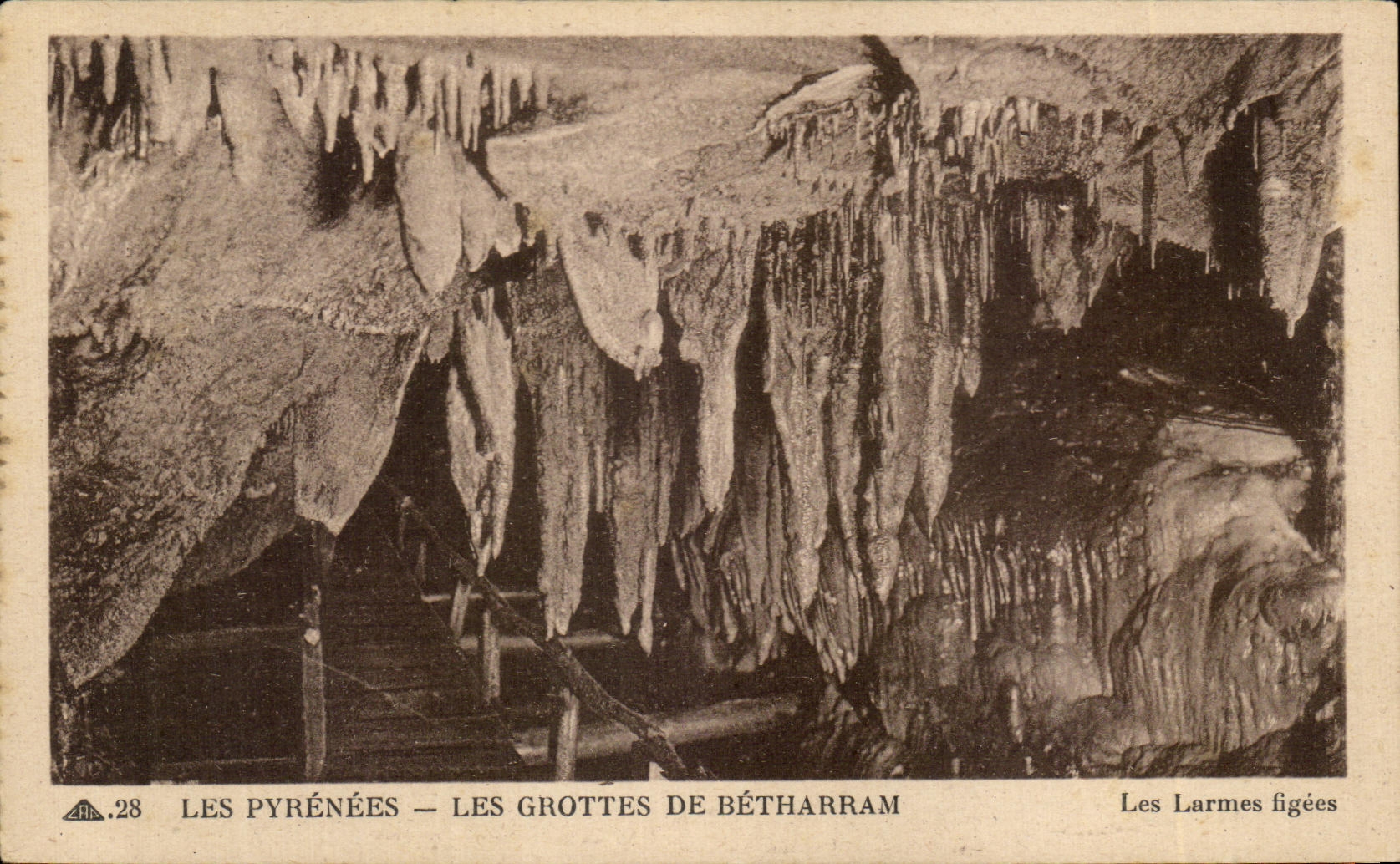 CPA Les Pyrenees Les Grottes De Betharram Les larmes figees