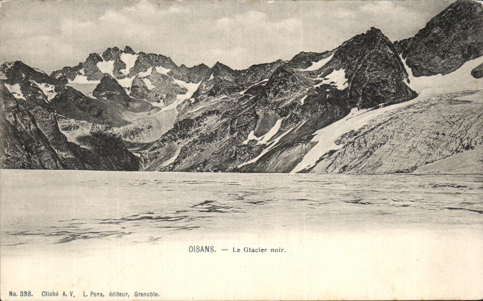 CPA Oisans Le Glacier noir