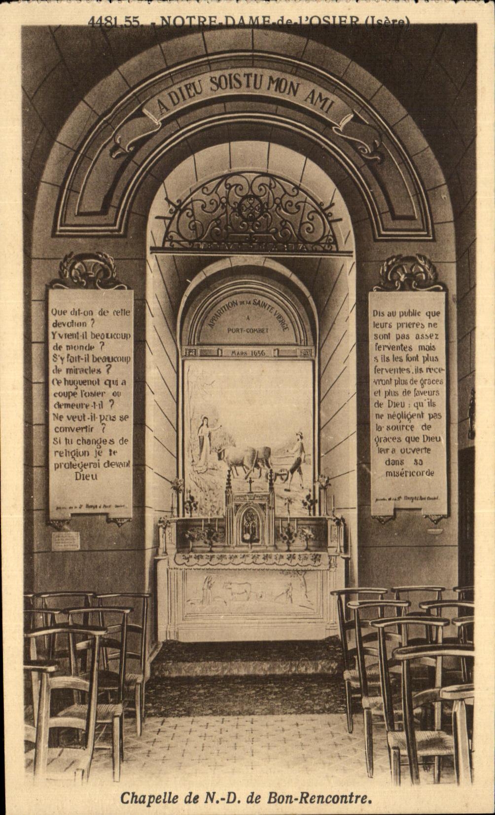 CPA Notre Dame de L'Osier Chapelle de Bon Rencontre