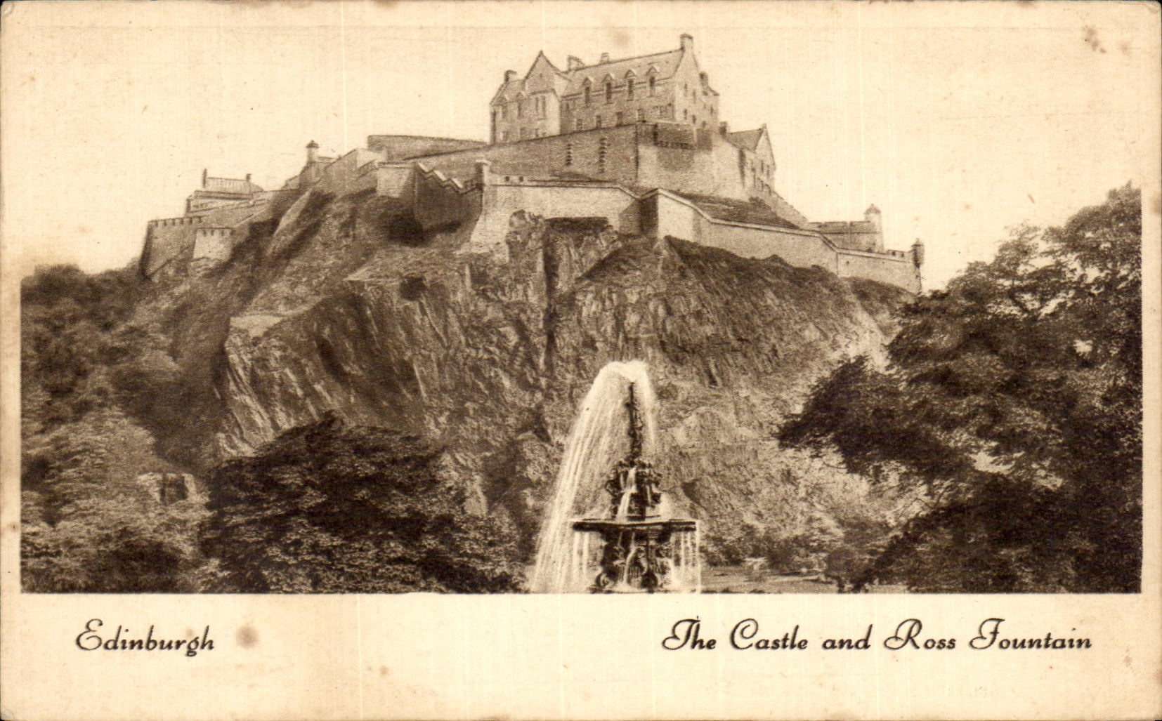 CPA Edinburgh The Castle and Ross Fountain