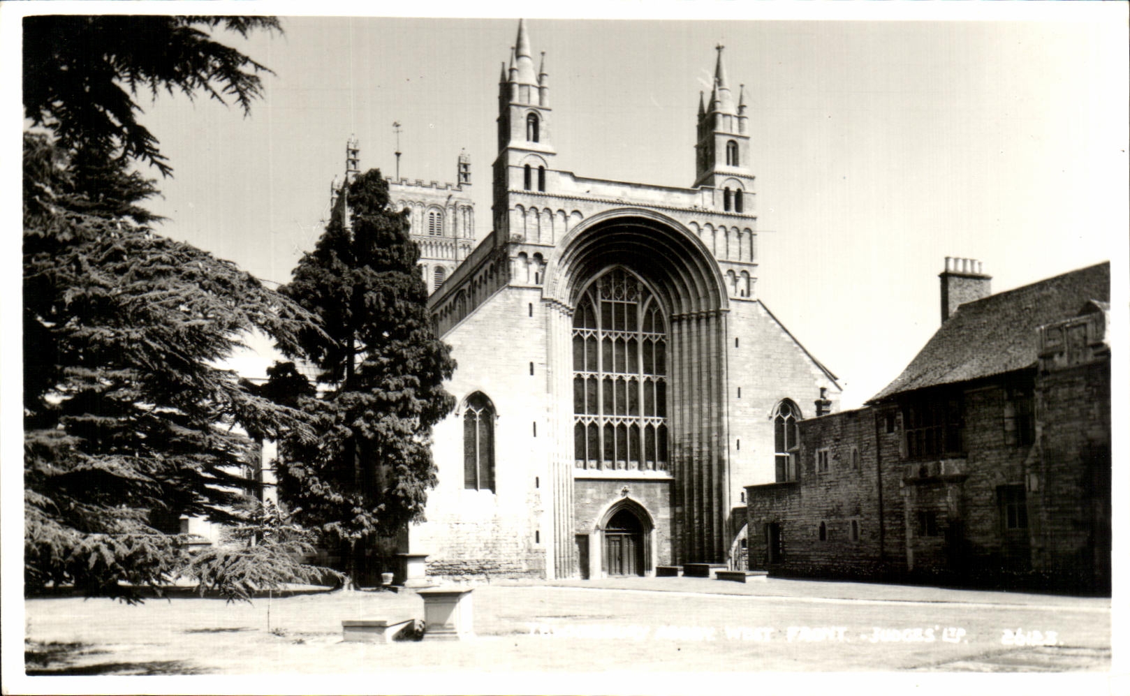 CPA Tewkesbury Abbey West Front 