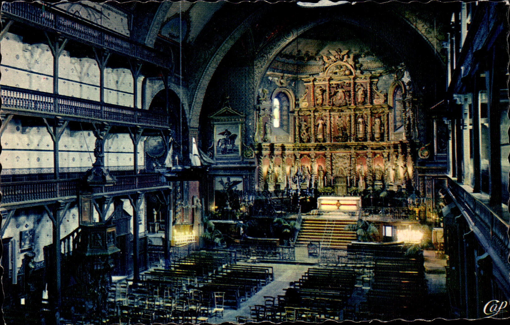CPA Sainte Jean de Luz L'Eglise ou fut celebre le mariage de Louis XlV et de l'Infante d'Espagne Marie Therese