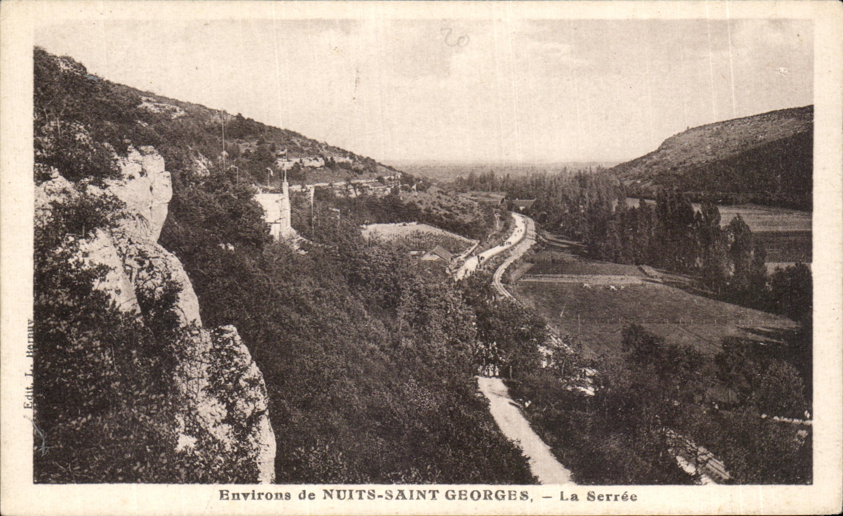 CPA Ennirons de Nuits Saint Georges La Scrree