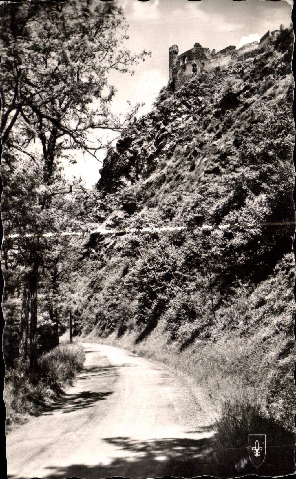 CPA La Vallee Pittoreque de La Sioule Chateau Rocher