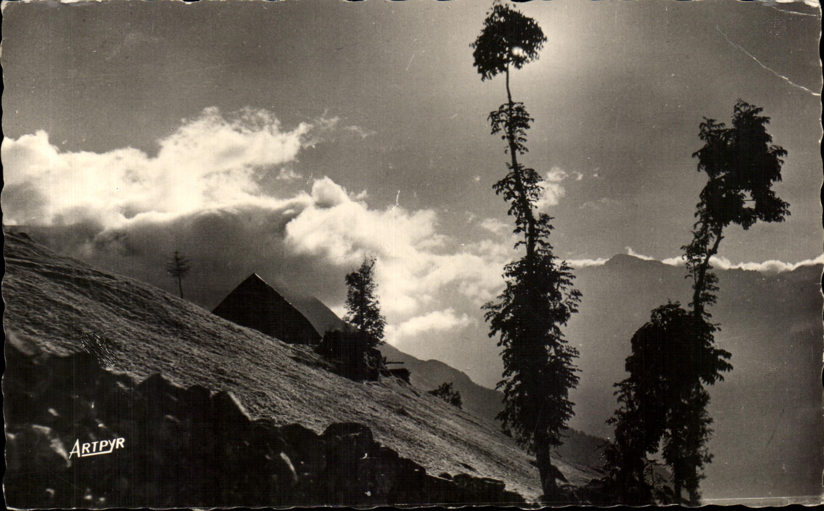 CPA Bareges Crepuscule au plateau de lumiere