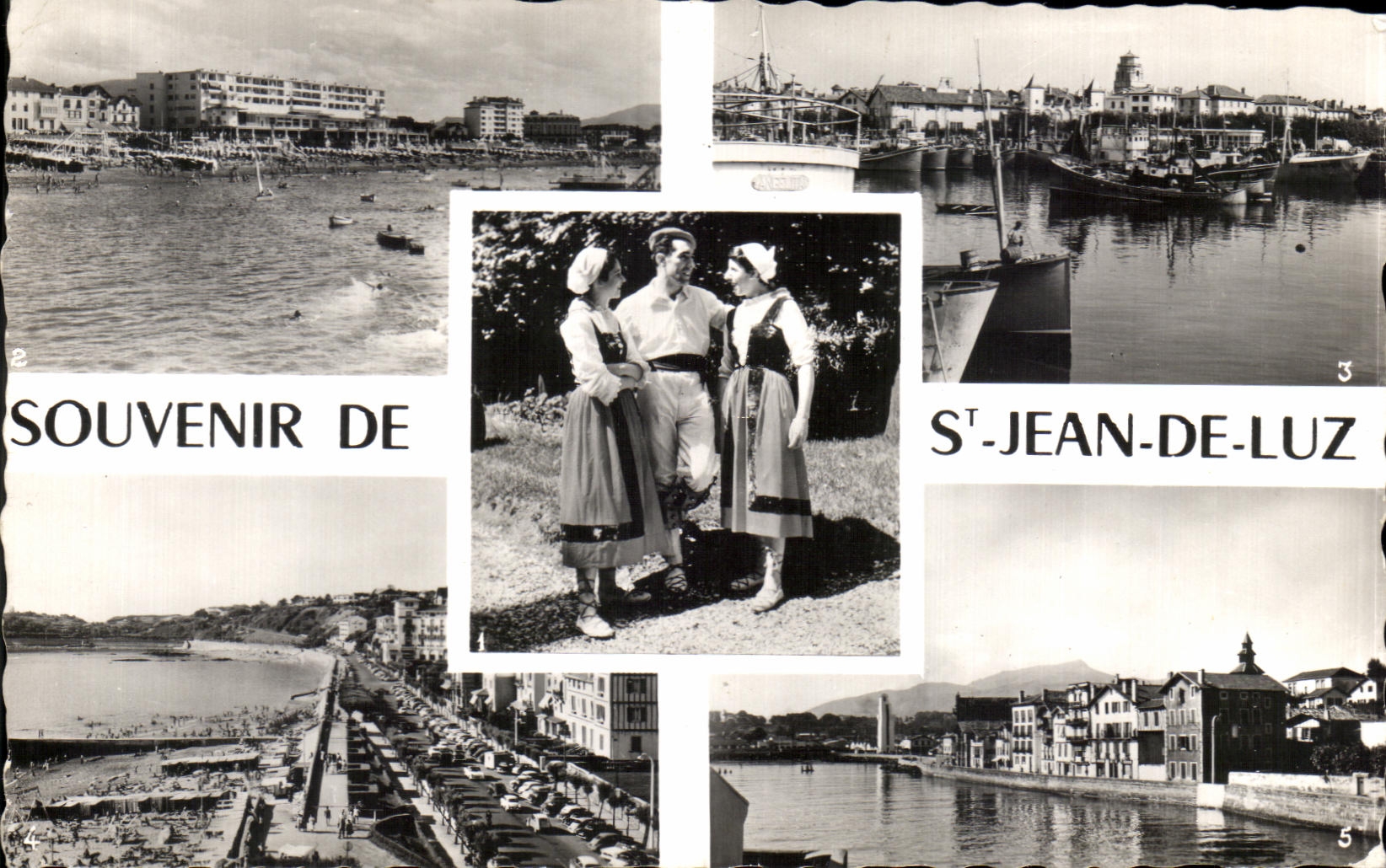 CPA Souvenir De St Jean De Luz Folklore Costume