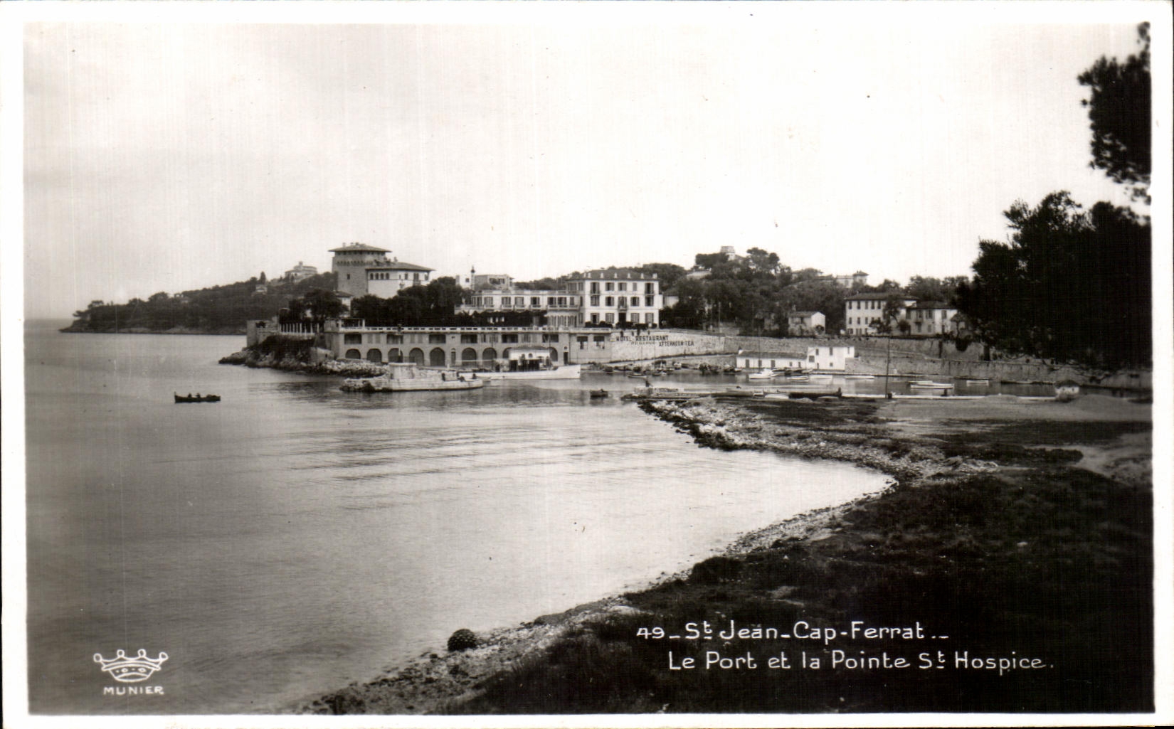 CPA St Jean Cap Ferrat Le Port et la Pointe St Hospice