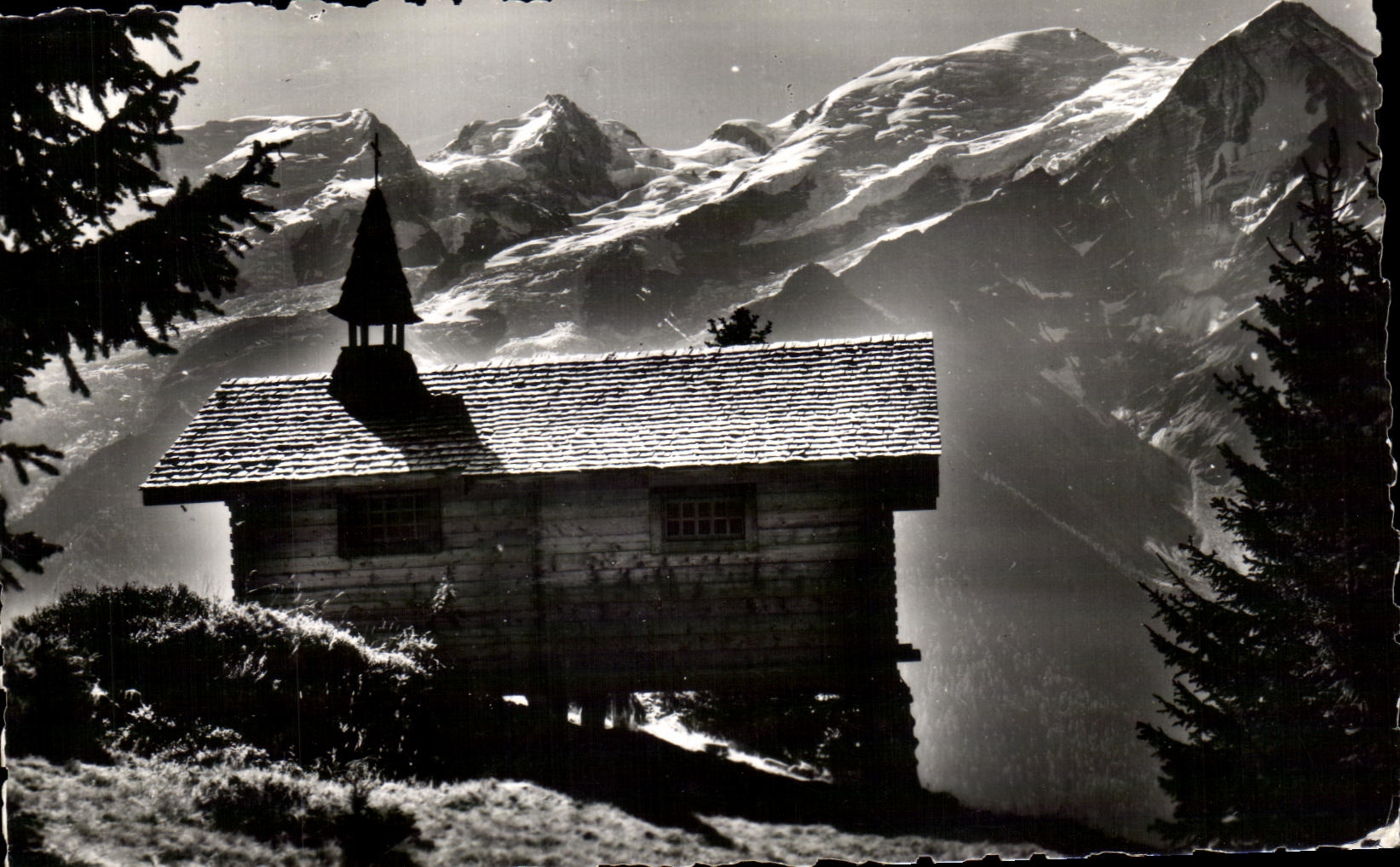 CPA Dans le Clair Matin Venez Faire Une Priere pour les Montagnards Chaine du Mont Blanc