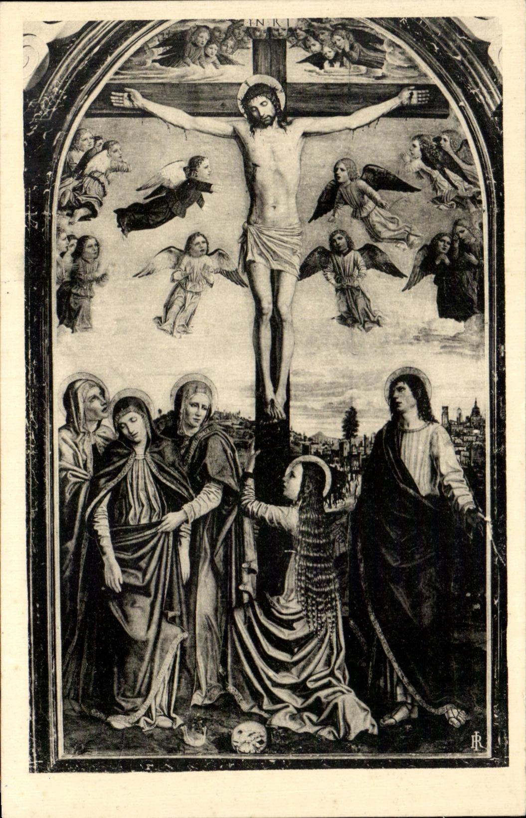CPA Certosa Di Pavia La Crocefissione