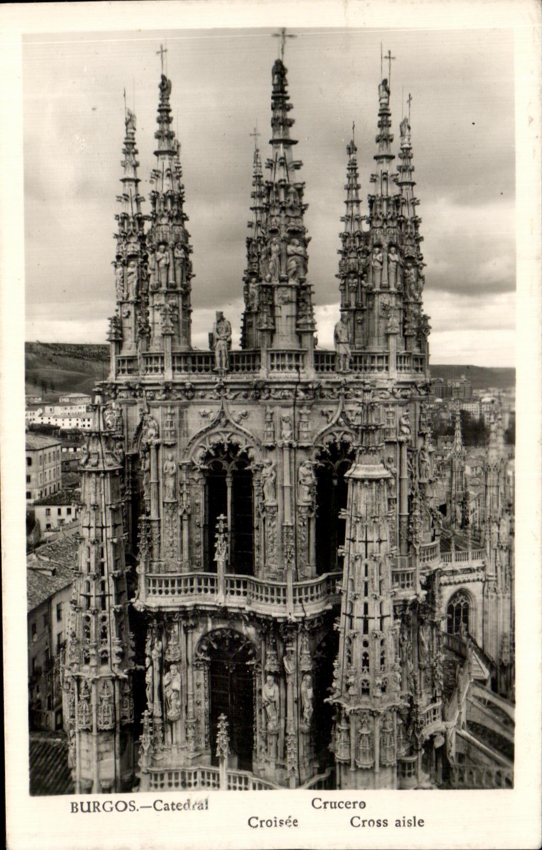 CPA Burgos Catedral Crucero Croisee Cross aisle