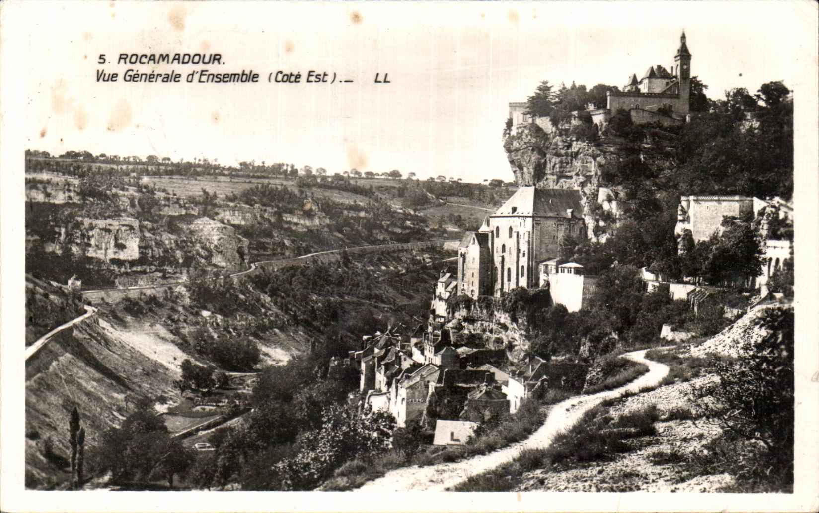 CPA Rocamadour Vue Generale d'Ensemble (cote Est)