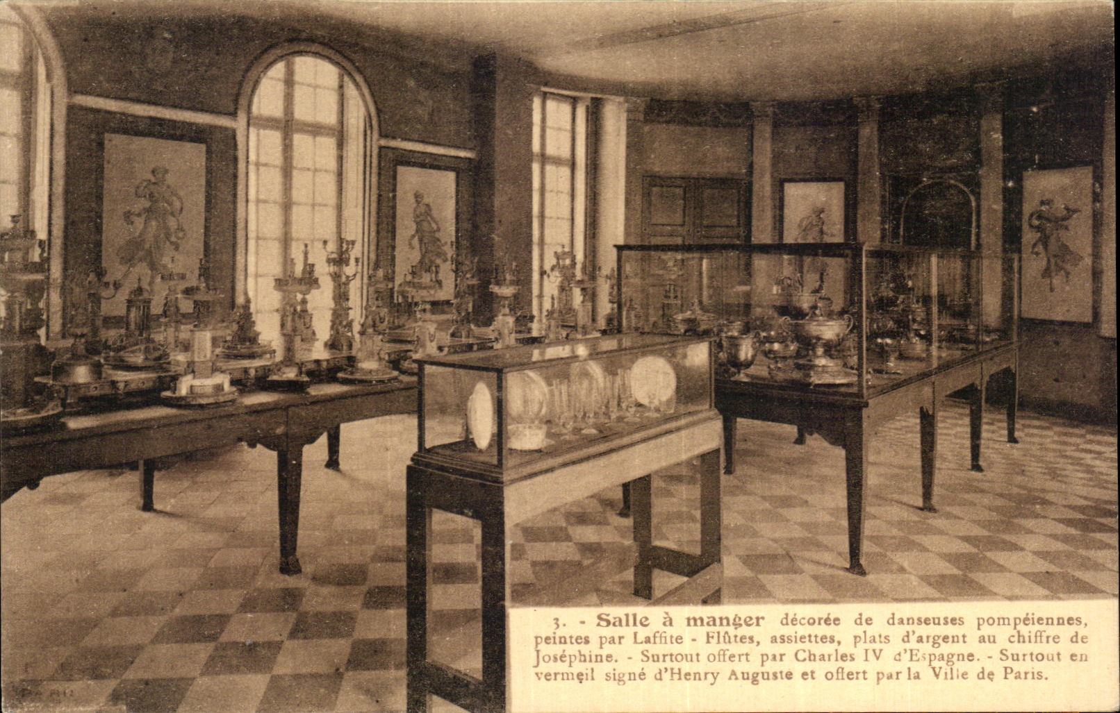 CPA Dining room decoree dancers pompeiennes painted by Lafire