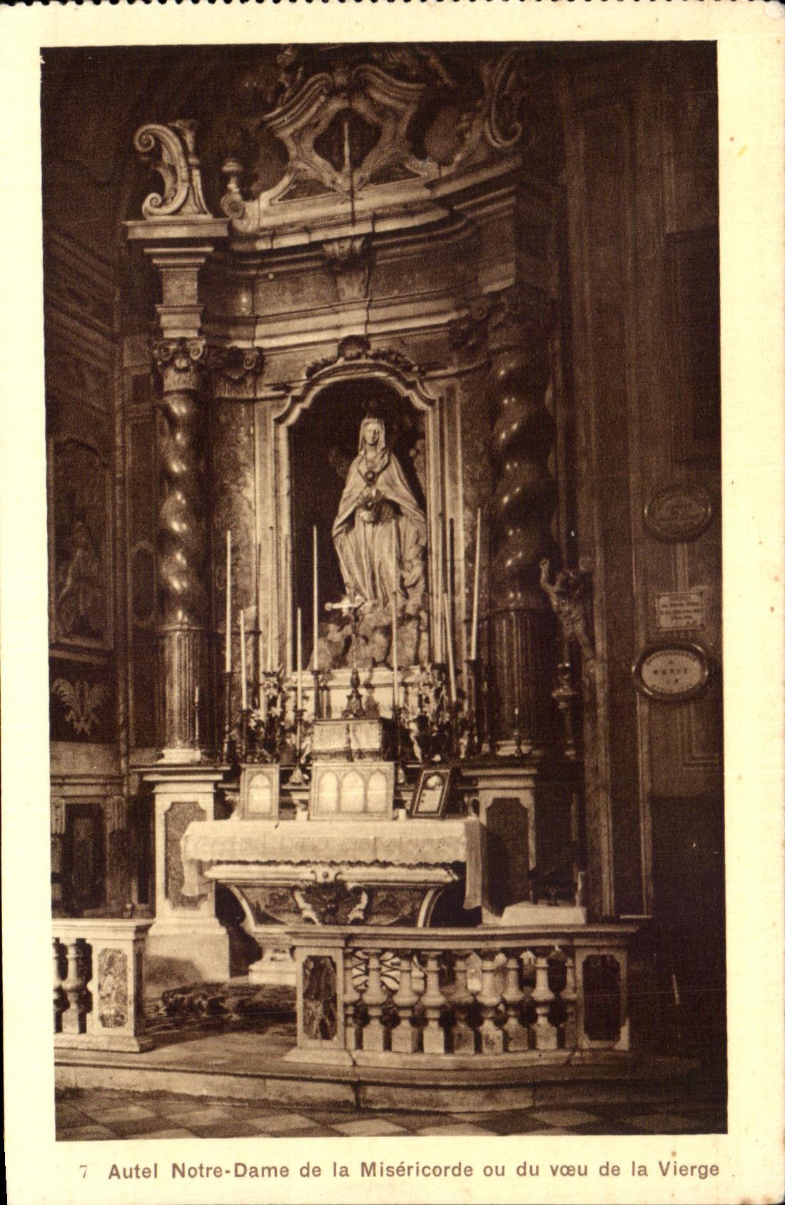 CPA Autel Notre Dame de la Misericorde du voeu de la Vierge