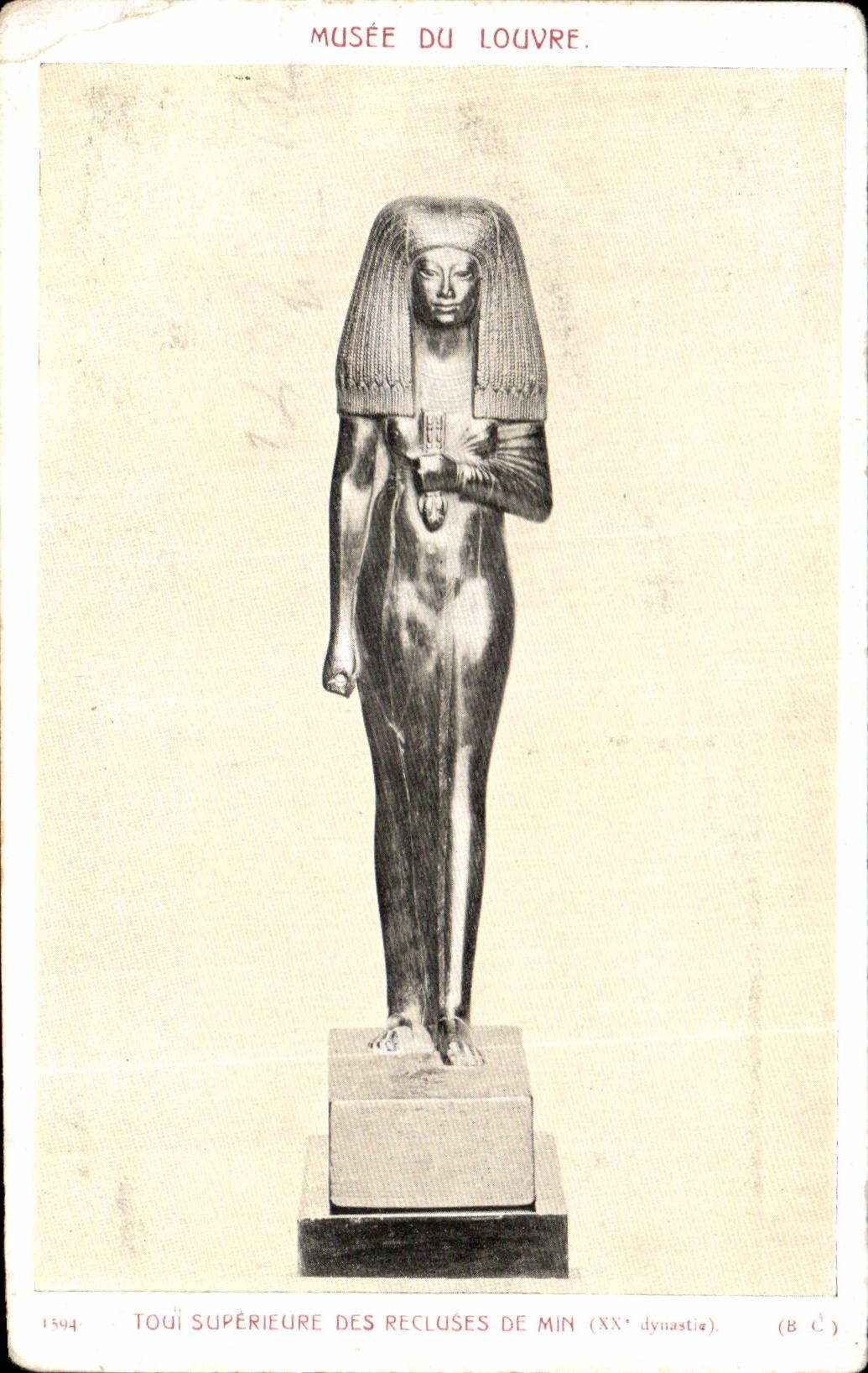 CPA Tour Superieure Des Recluses De Min Musee du Louvre Egypt Egypt