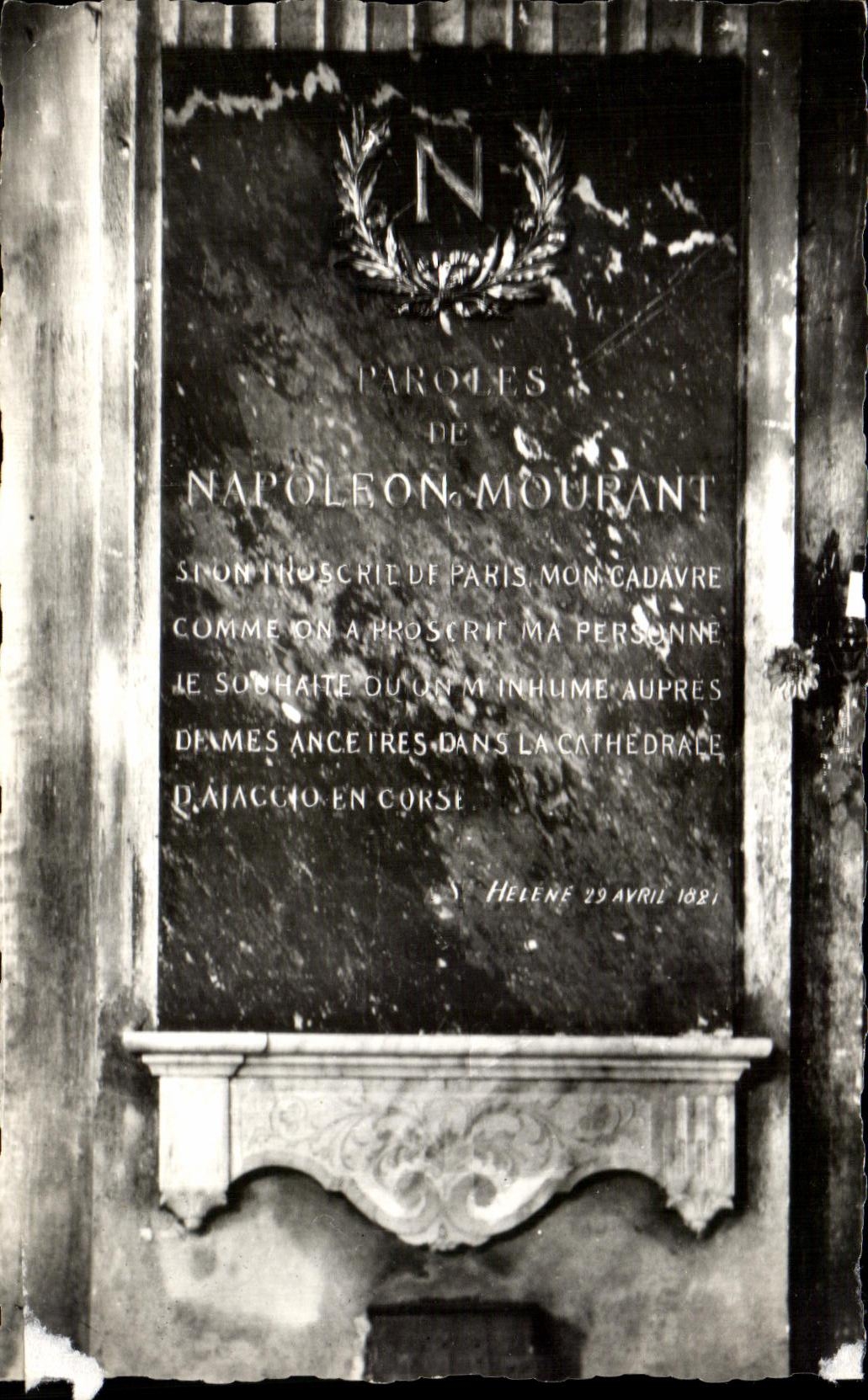 CPA Ajacio Cathedrale platea las palabras pasadas de marmol de Napoleon